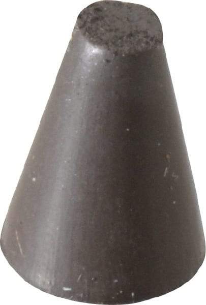 Cratex - 5/8" Max Diam x 7/8" Long, Taper, Rubberized Point - Medium Grade, Silicon Carbide, 1/8" Arbor Hole, Unmounted - Top Tool & Supply