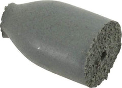 Cratex - 1/2" Max Diam x 7/8" Long, Cone, Rubberized Point - Coarse Grade, Silicon Carbide, 1/8" Arbor Hole, Unmounted - Top Tool & Supply