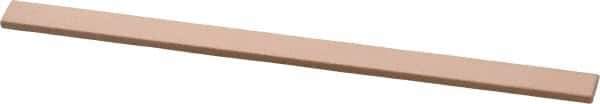 Made in USA - 600 Grit Aluminum Oxide Rectangular Polishing Stone - Super Fine Grade, 1/4" Wide x 4" Long x 1/16" Thick - Top Tool & Supply