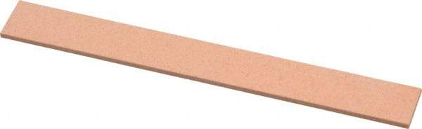 Made in USA - 320 Grit Aluminum Oxide Rectangular Polishing Stone - Extra Fine Grade, 1/2" Wide x 4" Long x 1/16" Thick - Top Tool & Supply