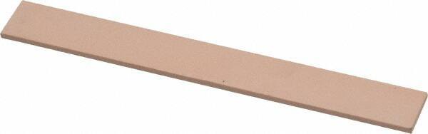 Made in USA - 600 Grit Aluminum Oxide Rectangular Polishing Stone - Super Fine Grade, 1/2" Wide x 4" Long x 1/16" Thick - Top Tool & Supply