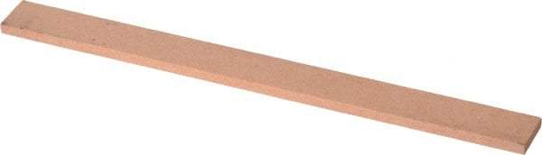 Made in USA - 180 Grit Aluminum Oxide Rectangular Polishing Stone - Very Fine Grade, 1/2" Wide x 6" Long x 1/8" Thick - Top Tool & Supply