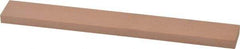 Made in USA - 320 Grit Aluminum Oxide Rectangular Polishing Stone - Extra Fine Grade, 3/4" Wide x 6" Long x 1/4" Thick - Top Tool & Supply