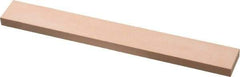 Made in USA - 600 Grit Aluminum Oxide Rectangular Polishing Stone - Super Fine Grade, 3/4" Wide x 6" Long x 1/4" Thick - Top Tool & Supply