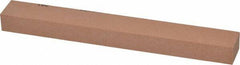 Made in USA - 180 Grit Aluminum Oxide Rectangular Polishing Stone - Very Fine Grade, 3/4" Wide x 6" Long x 1/2" Thick - Top Tool & Supply