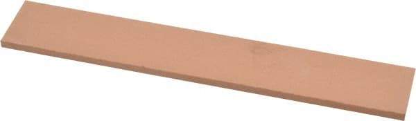 Made in USA - 400 Grit Aluminum Oxide Rectangular Polishing Stone - Super Fine Grade, 1" Wide x 6" Long x 1/8" Thick - Top Tool & Supply