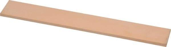 Made in USA - 600 Grit Aluminum Oxide Rectangular Polishing Stone - Super Fine Grade, 1" Wide x 6" Long x 1/8" Thick - Top Tool & Supply