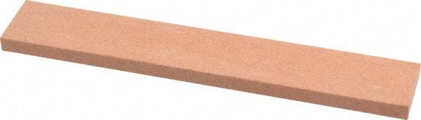 Made in USA - 120 Grit Aluminum Oxide Rectangular Polishing Stone - Fine Grade, 1" Wide x 6" Long x 1/4" Thick - Top Tool & Supply