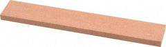 Made in USA - 120 Grit Aluminum Oxide Rectangular Polishing Stone - Fine Grade, 1" Wide x 6" Long x 1/4" Thick - Top Tool & Supply