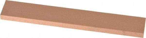 Made in USA - 220 Grit Aluminum Oxide Rectangular Polishing Stone - Very Fine Grade, 1" Wide x 6" Long x 1/4" Thick - Top Tool & Supply