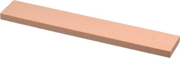 Made in USA - 320 Grit Aluminum Oxide Rectangular Polishing Stone - Extra Fine Grade, 1" Wide x 6" Long x 1/4" Thick - Top Tool & Supply