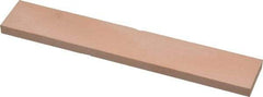 Made in USA - 400 Grit Aluminum Oxide Rectangular Polishing Stone - Super Fine Grade, 1" Wide x 6" Long x 1/4" Thick - Top Tool & Supply