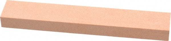 Made in USA - 180 Grit Aluminum Oxide Rectangular Polishing Stone - Very Fine Grade, 1" Wide x 6" Long x 1/2" Thick - Top Tool & Supply