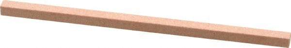 Made in USA - 180 Grit Aluminum Oxide Square Polishing Stone - Very Fine Grade, 5/32" Wide x 4" Long x 5/32" Thick - Top Tool & Supply