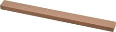 Made in USA - 320 Grit Aluminum Oxide Rectangular Polishing Stone - Extra Fine Grade, 1/2" Wide x 6" Long x 1/4" Thick - Top Tool & Supply