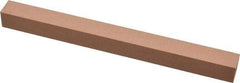 Made in USA - 320 Grit Aluminum Oxide Square Polishing Stone - Extra Fine Grade, 1/2" Wide x 6" Long x 1/2" Thick - Top Tool & Supply