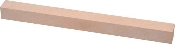 Made in USA - 600 Grit Aluminum Oxide Square Polishing Stone - Super Fine Grade, 1/2" Wide x 6" Long x 1/2" Thick - Top Tool & Supply