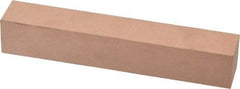 Made in USA - 320 Grit Aluminum Oxide Square Polishing Stone - Extra Fine Grade, 1" Wide x 6" Long x 1" Thick - Top Tool & Supply