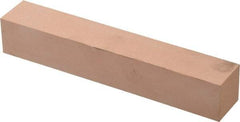 Made in USA - 400 Grit Aluminum Oxide Square Polishing Stone - Super Fine Grade, 1" Wide x 6" Long x 1" Thick - Top Tool & Supply