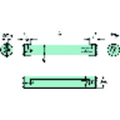 CXS-A25-04-06 Cylindrical Shank With Flat To CoroTurn® XS Double-Ended Adaptor - Top Tool & Supply