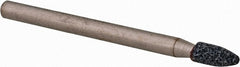 Grier Abrasives - 1/8 x 1/4" Head Diam x Thickness, B55, Pointed, Aluminum Oxide Mounted Point - Top Tool & Supply