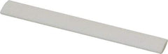 Made in USA - 3" Long x 1/2" Wide x 3/16" Thick, Novaculite Sharpening Stone - Oval, Ultra Fine Grade - Top Tool & Supply