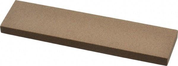 Made in USA - 4" Long x 1" Wide x 1/4" Thick, Aluminum Oxide Sharpening Stone - Rectangle, Medium Grade - Top Tool & Supply