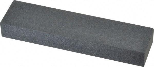 Made in USA - 4" Long x 1" Wide x 1/2" Thick, Silicon Carbide Sharpening Stone - Rectangle, Medium Grade - Top Tool & Supply