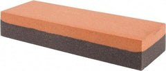 Made in USA - 6" Long x 2" Wide x 1" Thick, Aluminum Oxide Sharpening Stone - Rectangle, Coarse, Fine Grade - Top Tool & Supply