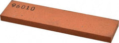 Made in USA - 4" Long x 1" Wide x 1/4" Thick, Aluminum Oxide Sharpening Stone - Rectangle, Fine Grade - Top Tool & Supply