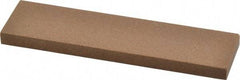 Made in USA - 4" Long x 1" Wide x 1/4" Thick, Aluminum Oxide Sharpening Stone - Rectangle, Medium Grade - Top Tool & Supply