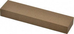 Made in USA - 4" Long x 1" Wide x 1/2" Thick, Aluminum Oxide Sharpening Stone - Rectangle, Medium Grade - Top Tool & Supply