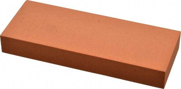 Made in USA - 5" Long x 2" Wide x 5/8" Thick, Aluminum Oxide Sharpening Stone - Rectangle, Fine Grade - Top Tool & Supply