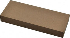 Made in USA - 5" Long x 2" Wide x 5/8" Thick, Aluminum Oxide Sharpening Stone - Rectangle, Medium Grade - Top Tool & Supply