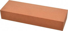 Made in USA - 6" Long x 2" Wide x 1" Thick, Aluminum Oxide Sharpening Stone - Rectangle, Fine Grade - Top Tool & Supply