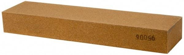 Made in USA - 8" Long x 2" Wide x 1" Thick, Aluminum Oxide Sharpening Stone - Rectangle, Medium Grade - Top Tool & Supply