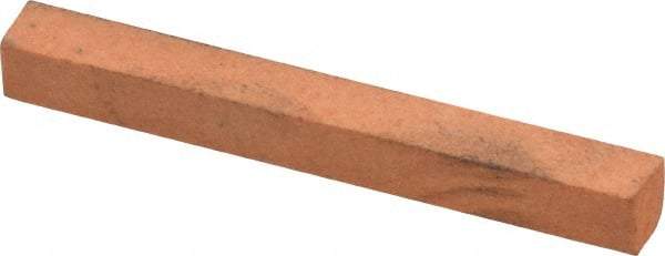 Made in USA - 4" Long x 1/4" Wide x 1/4" Thick, Aluminum Oxide Sharpening Stone - Square, Fine Grade - Top Tool & Supply