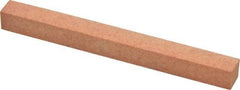 Made in USA - 4" Long x 3/8" Wide x 3/8" Thick, Aluminum Oxide Sharpening Stone - Square, Fine Grade - Top Tool & Supply