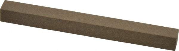 Made in USA - 4" Long x 3/8" Wide x 3/8" Thick, Aluminum Oxide Sharpening Stone - Square, Medium Grade - Top Tool & Supply