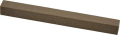 Made in USA - 4" Long x 3/8" Wide x 3/8" Thick, Aluminum Oxide Sharpening Stone - Square, Medium Grade - Top Tool & Supply