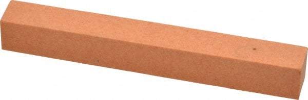 Made in USA - 4" Long x 1/2" Wide x 1/2" Thick, Aluminum Oxide Sharpening Stone - Square, Fine Grade - Top Tool & Supply