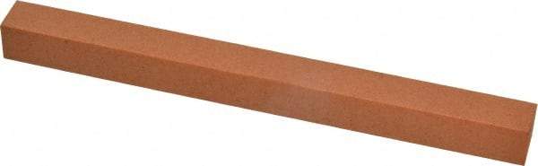 Made in USA - 6" Long x 1/2" Wide x 1/2" Thick, Aluminum Oxide Sharpening Stone - Square, Fine Grade - Top Tool & Supply