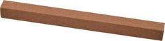 Made in USA - 6" Long x 1/2" Wide x 1/2" Thick, Aluminum Oxide Sharpening Stone - Square, Medium Grade - Top Tool & Supply