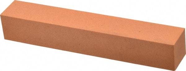 Made in USA - 6" Long x 1" Wide x 1" Thick, Aluminum Oxide Sharpening Stone - Square, Fine Grade - Top Tool & Supply