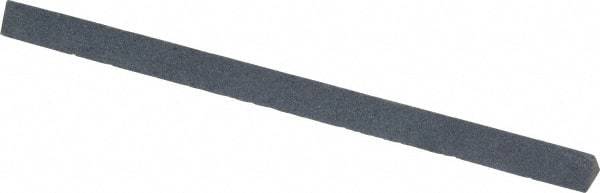 Made in USA - 4" Long x 1/4" Wide x 1/4" Thick, Silicon Carbide Sharpening Stone - Triangle, Fine Grade - Top Tool & Supply