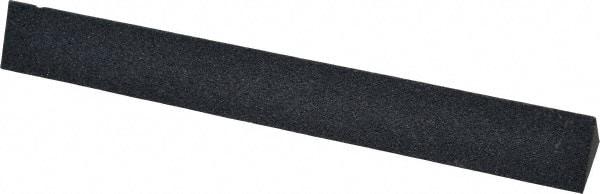 Made in USA - 4" Long x 1/2" Wide x 1/2" Thick, Silicon Carbide Sharpening Stone - Triangle, Medium Grade - Top Tool & Supply