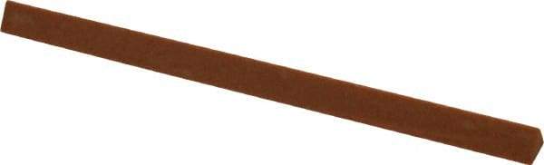 Made in USA - 4" Long x 1/4" Wide x 1/4" Thick, Aluminum Oxide Sharpening Stone - Triangle, Fine Grade - Top Tool & Supply