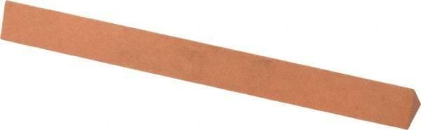 Made in USA - 4" Long x 3/8" Wide x 3/8" Thick, Aluminum Oxide Sharpening Stone - Triangle, Fine Grade - Top Tool & Supply