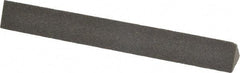 Made in USA - 4" Long x 1/2" Wide x 1/2" Thick, Aluminum Oxide Sharpening Stone - Triangle, Coarse Grade - Top Tool & Supply