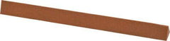 Made in USA - 6" Long x 1/2" Wide x 1/2" Thick, Aluminum Oxide Sharpening Stone - Triangle, Fine Grade - Top Tool & Supply